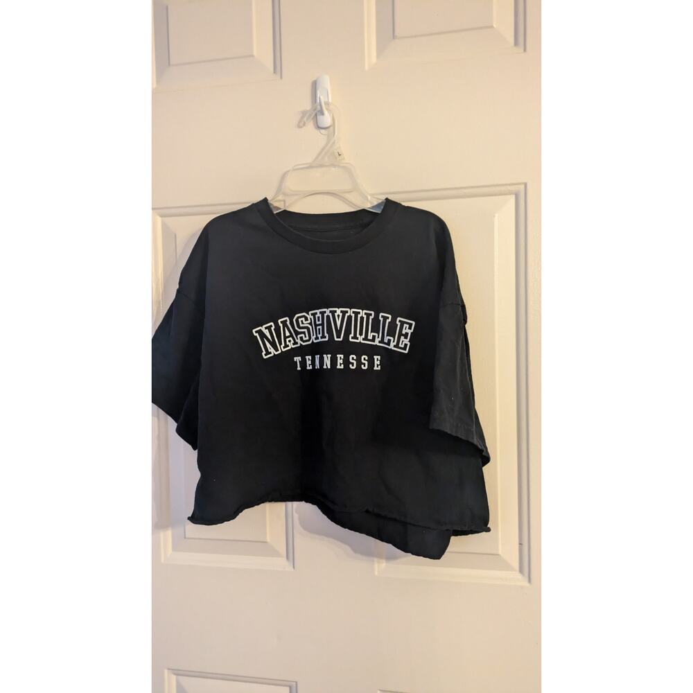 Nashville Tennessee Tree Hugger Nation Cropped Sweatshirt, XL